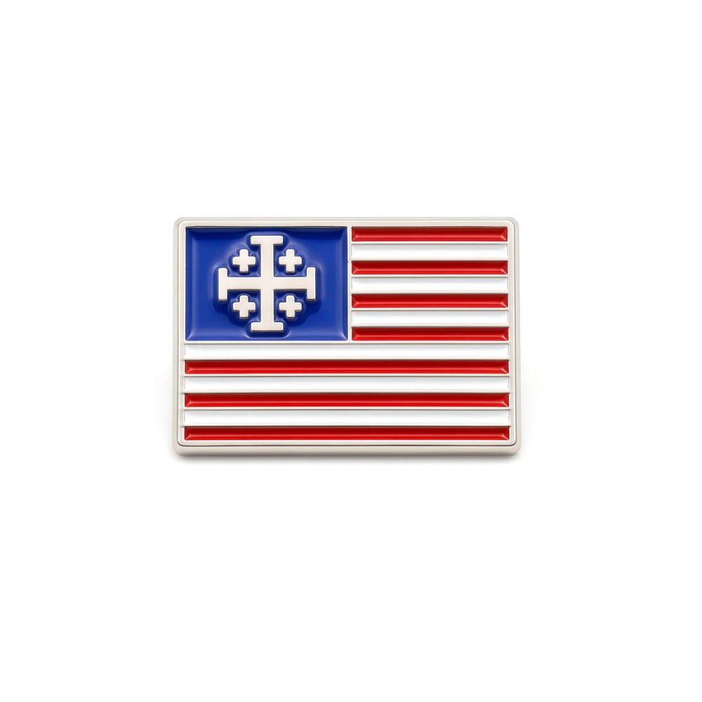 Christian Nationalism Flag Pin - RWB