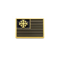 Christian Nationalism Flag Pin - B&W