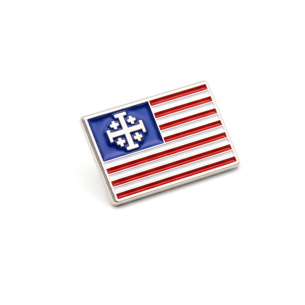 Christian Nationalism Flag Pin - RWB