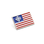 Christian Nationalism Flag Pin - RWB