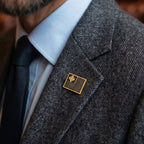 Christian Nationalism Flag Pin - B&W